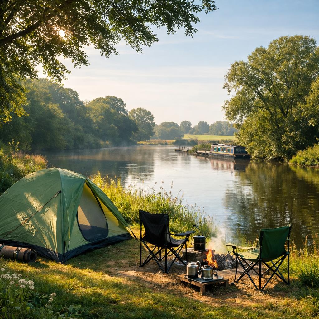 A legal alternative: quiet riverside pitches at Boatlane - wild camping nottinghamshire