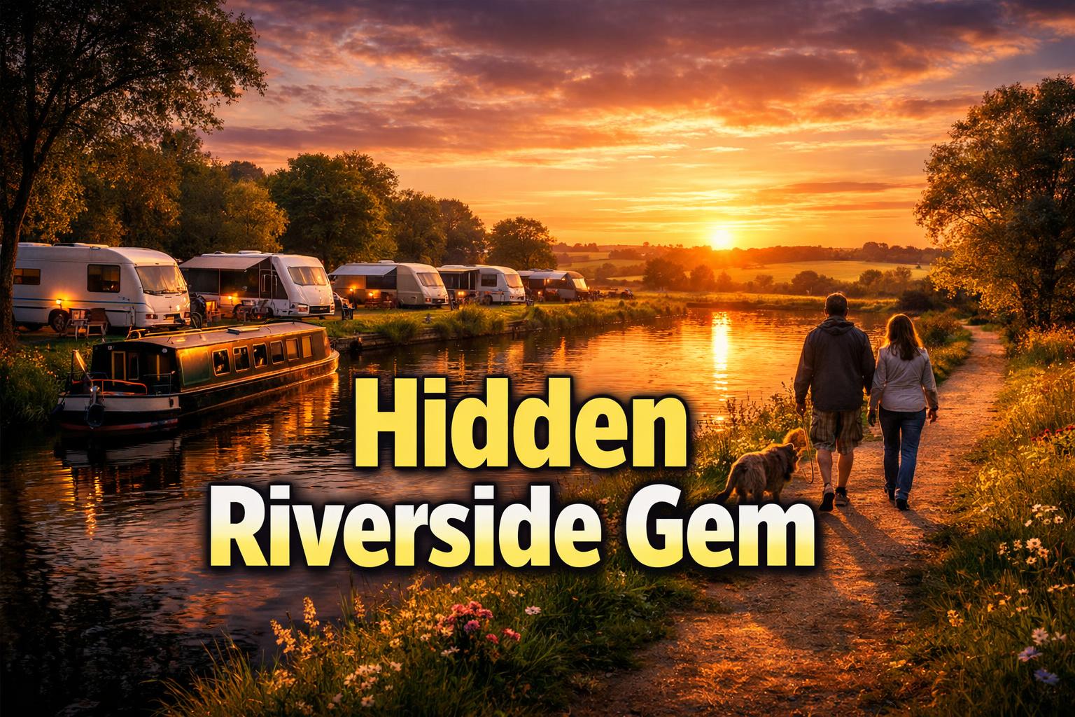 Caravan park Nottinghamshire: Riverside Touring Pitches at Boatlane Camping