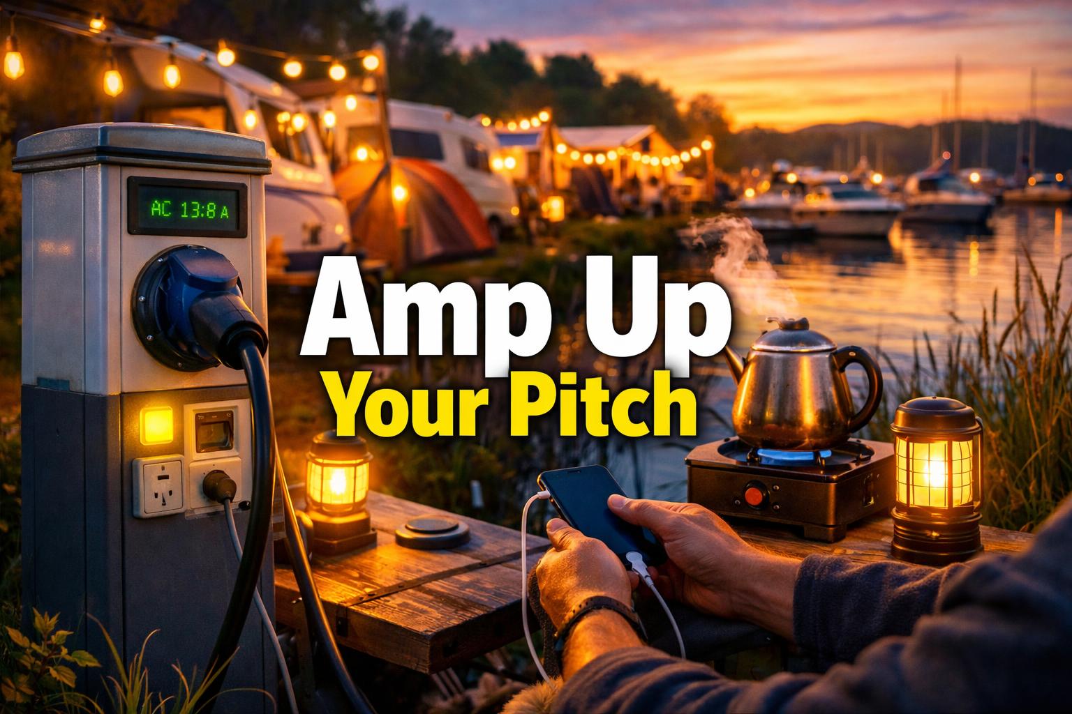 Electric camping pitches at Boatlane Camping: Hookups, Amps, What’s Included
