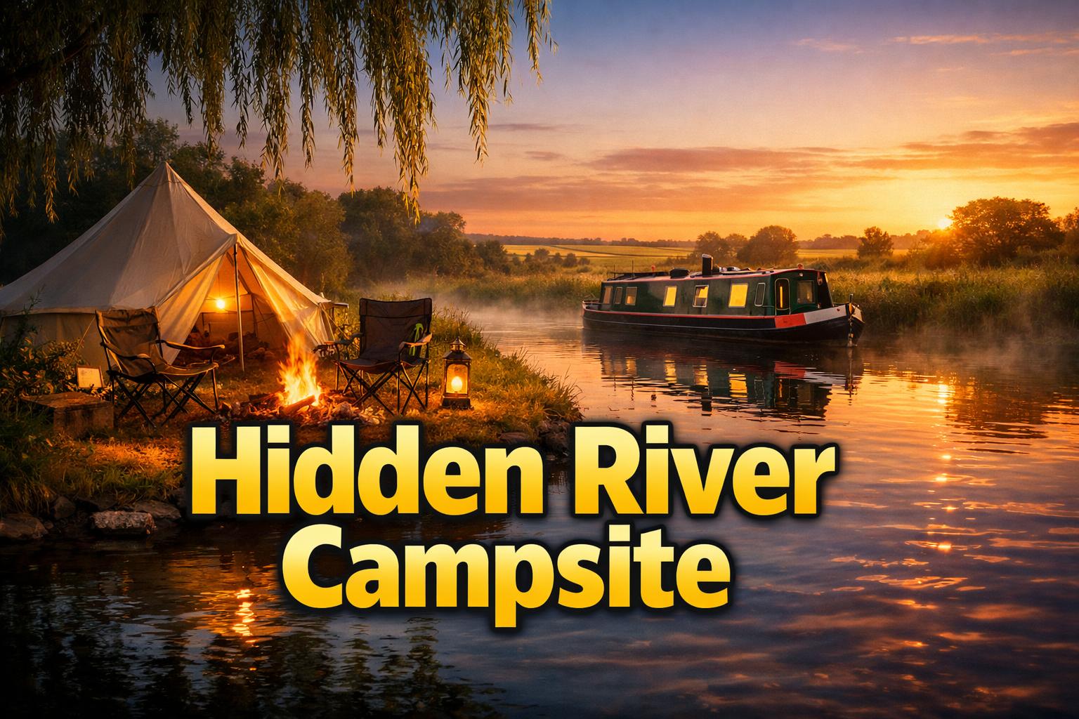 Camping Near River: Camping Near River in Nottinghamshire — River Trent Riverside Stays at Boatlane Camping