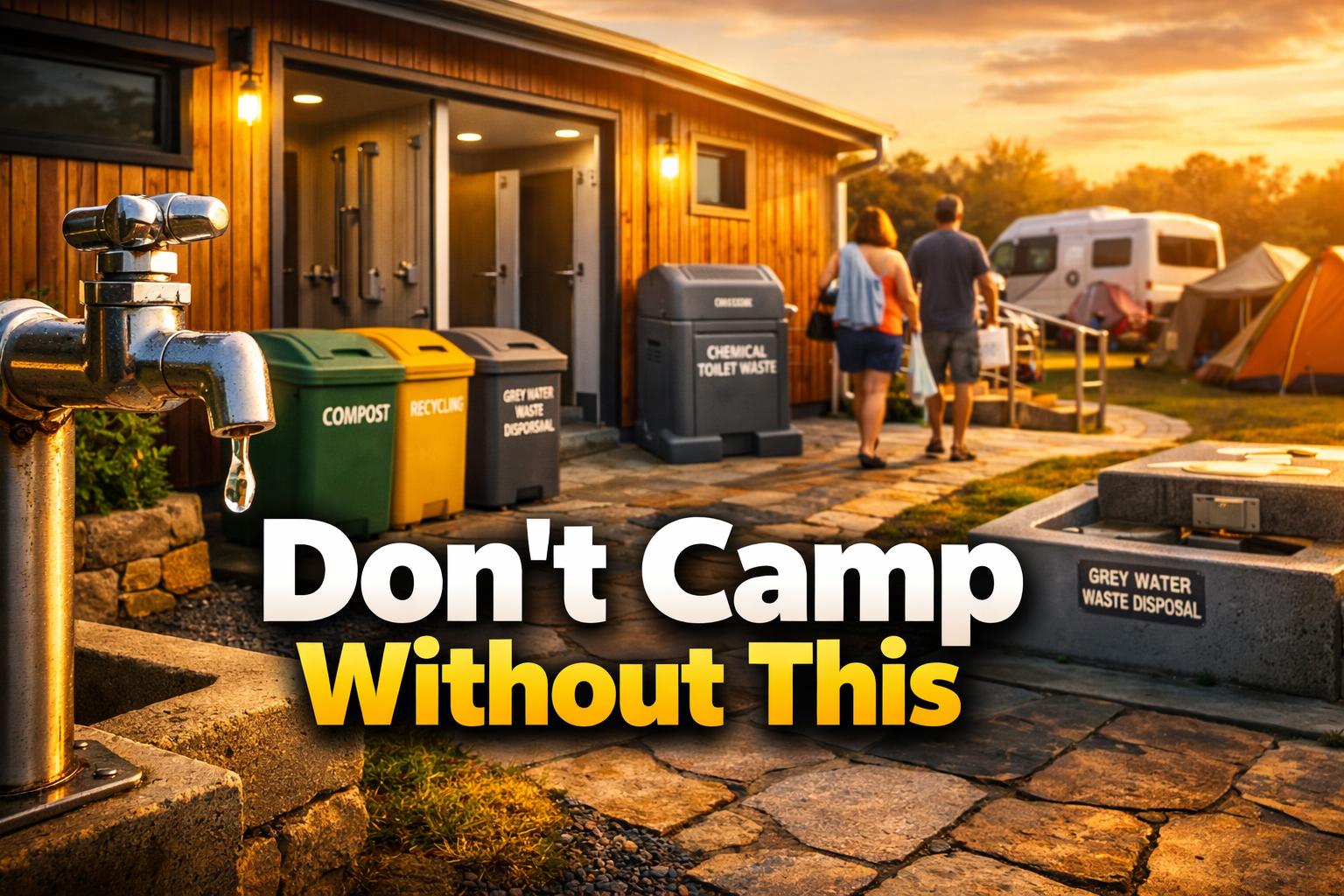 campsite facilities at Boatlane Camping: Showers, Toilets, Water Points, Waste & Practical Info