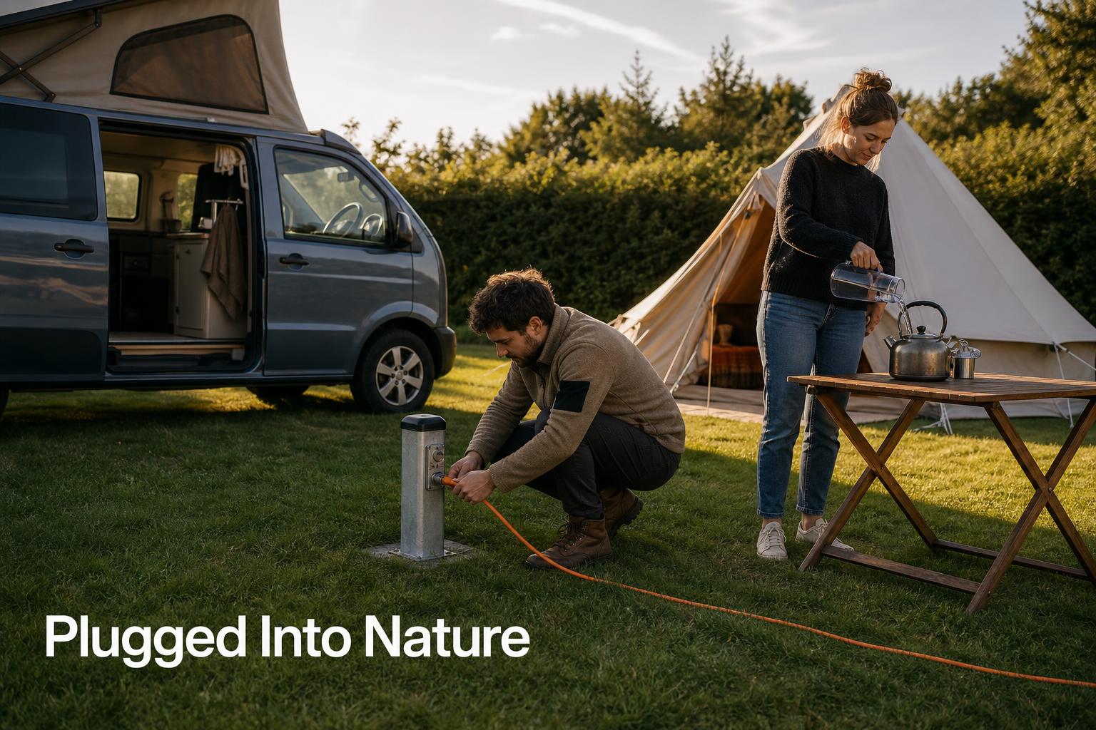 Camping pitches with electric: Electric Grass Camping Pitches (Hook-Up) — What’s Included + Who It Suits